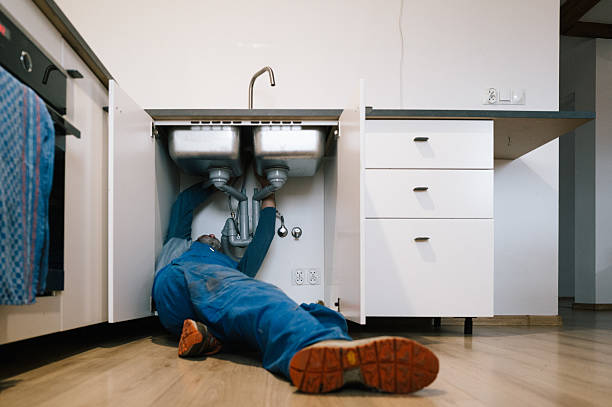 Professional Drain Cleaning technician working in Nashotah, WI